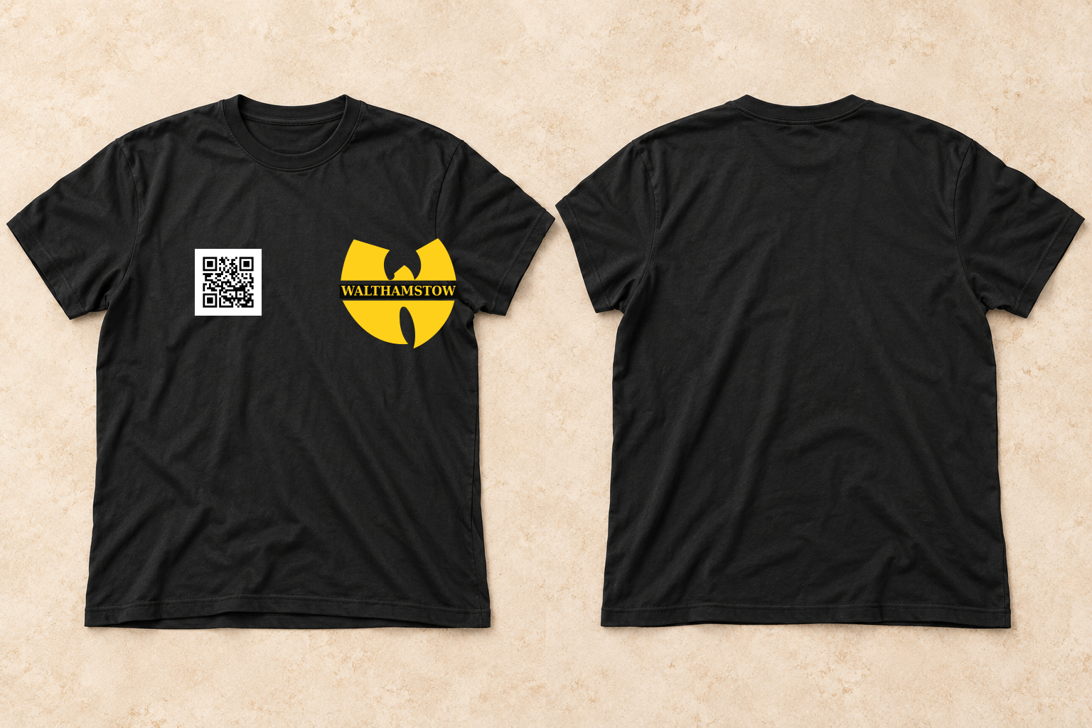 Walthamstow W T-shirt, front and back
